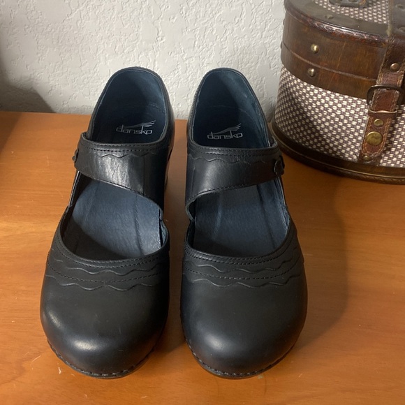 Dansko Harlow Mary Jane Clogs Black Leather - Picture 8 of 10